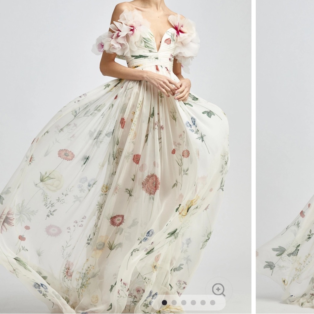 Floral Off-Shoulder Maxi Dress